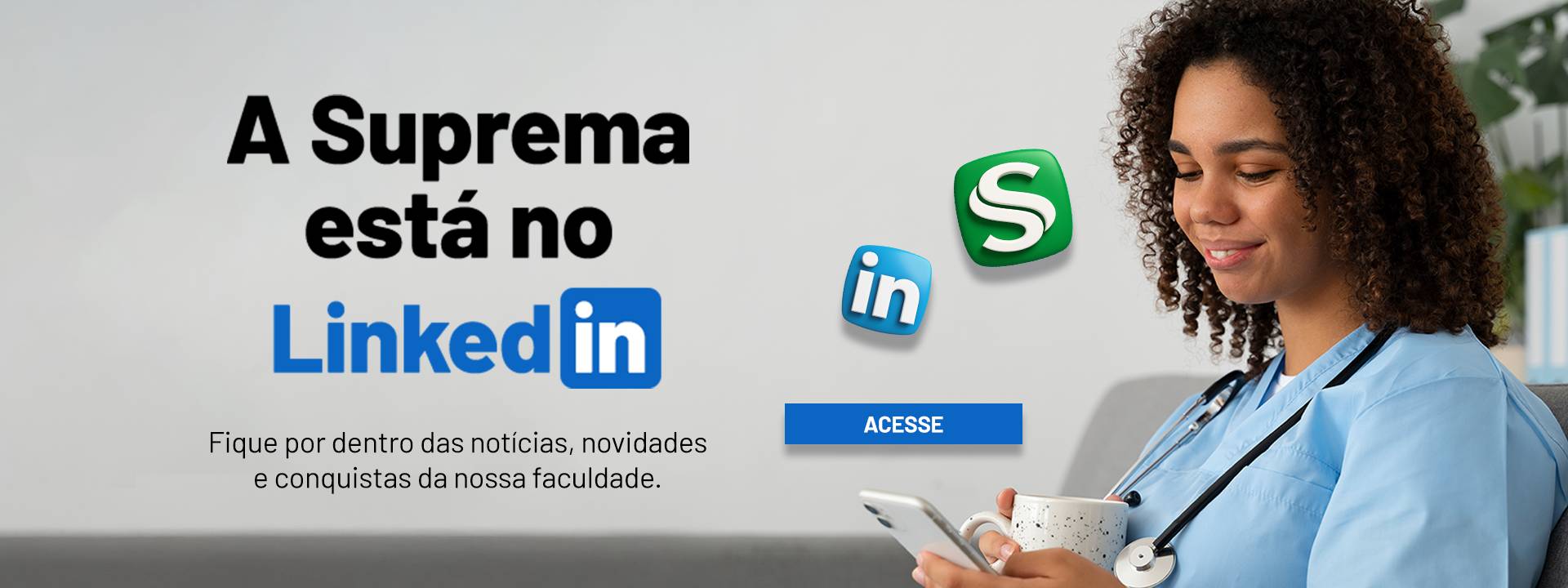Estamos no Linkedin